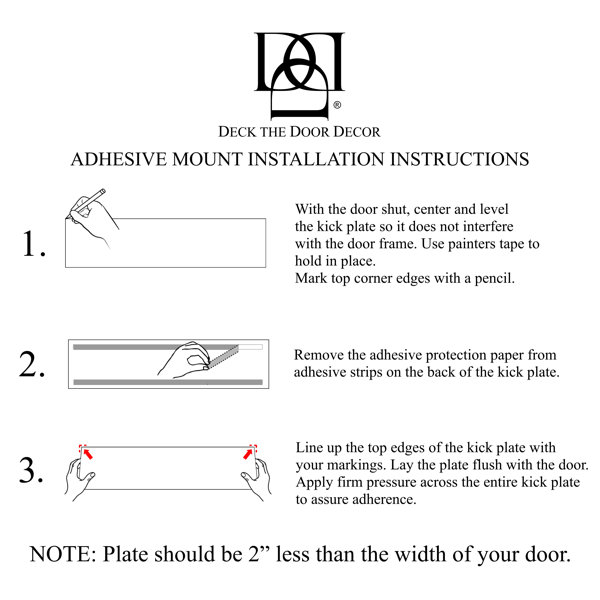 Symple Stuff Ackland Door Kick Plate Anodized Aluminum Industrial